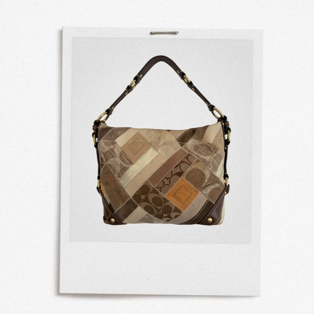 COACH 2008 CARLY PATCHWORK HOBO BAG