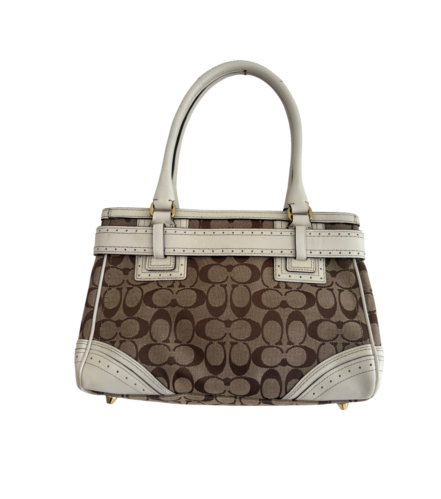 COACH 2011 HAMPTON SIGNATURE CARRYALL TOTE BAG