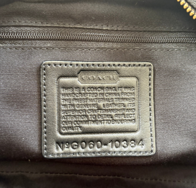 COACH 2006 BLACK GALLERY TOTE SHOULDER BAG