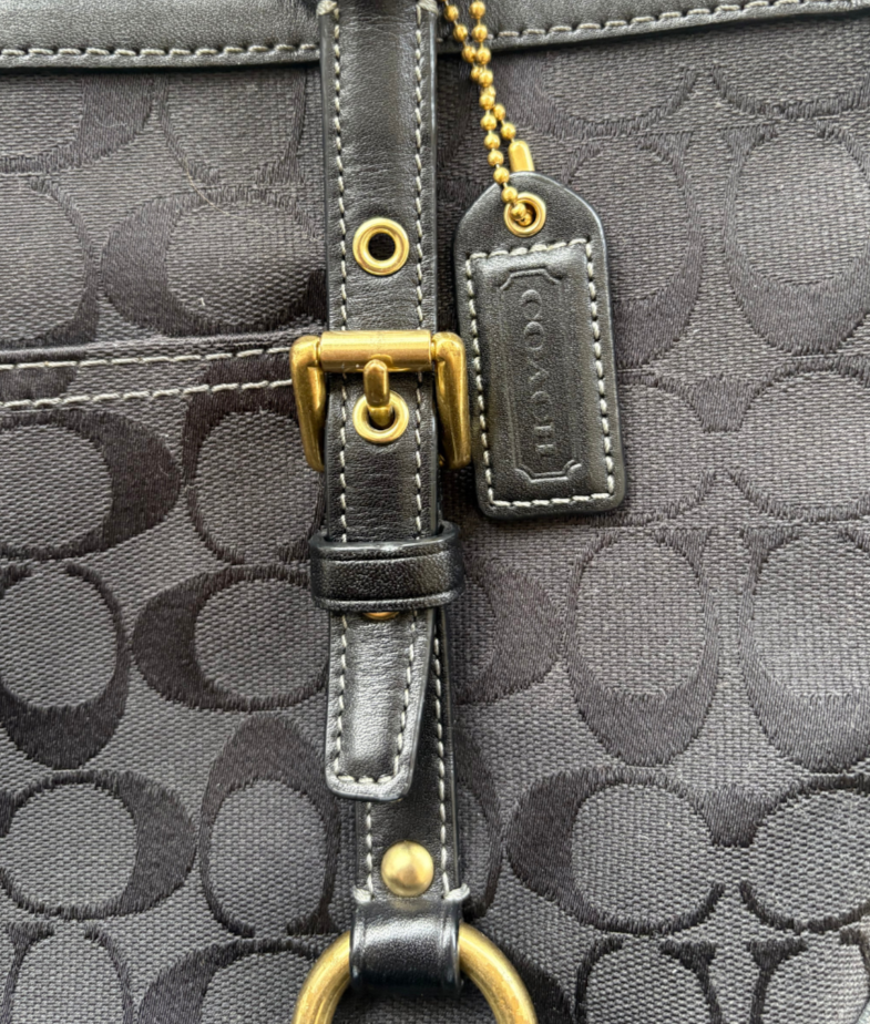 COACH 2006 BLACK GALLERY TOTE SHOULDER BAG