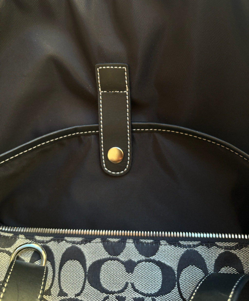 COACH 2001 SIGNATURE CANVAS BOSTON DUFFLE