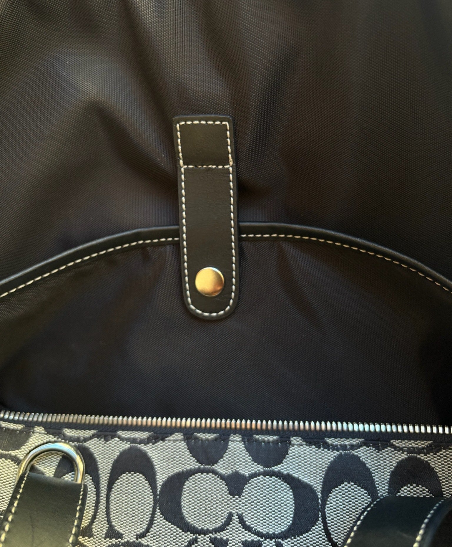 COACH 2001 SIGNATURE CANVAS BOSTON DUFFLE