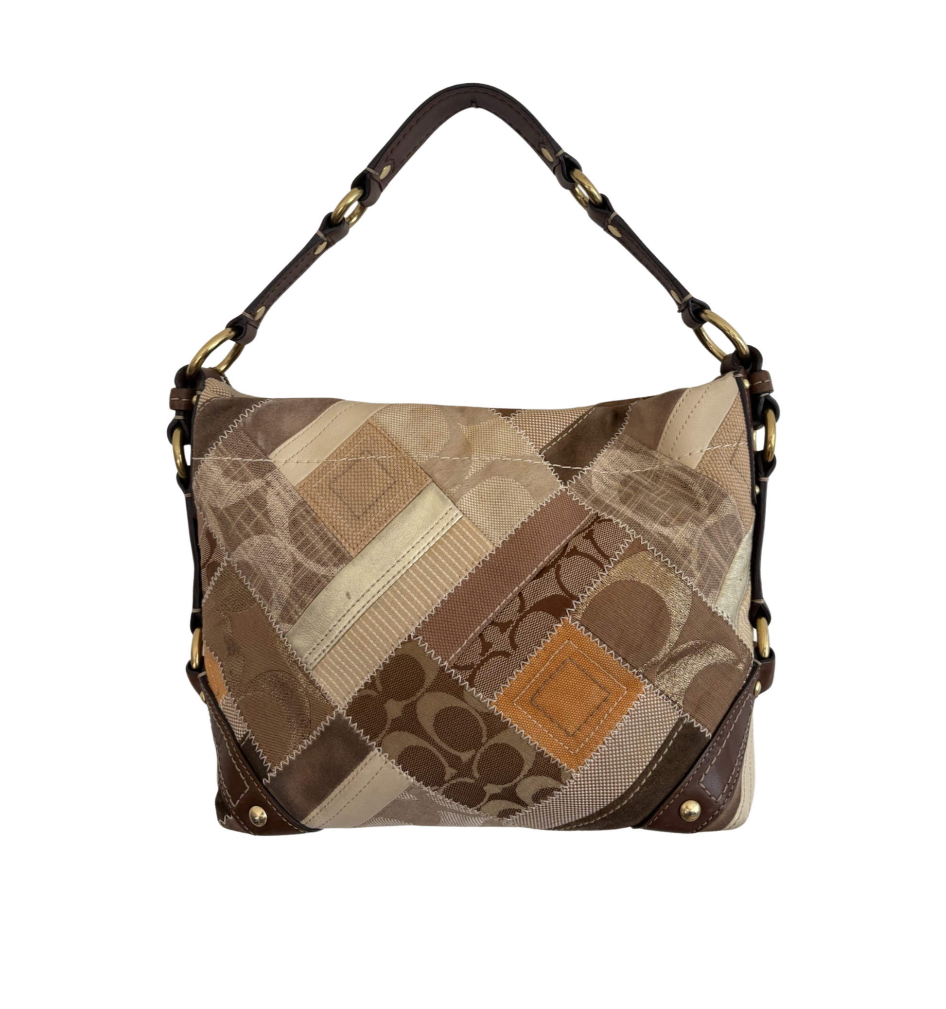 COACH 2008 CARLY PATCHWORK HOBO BAG
