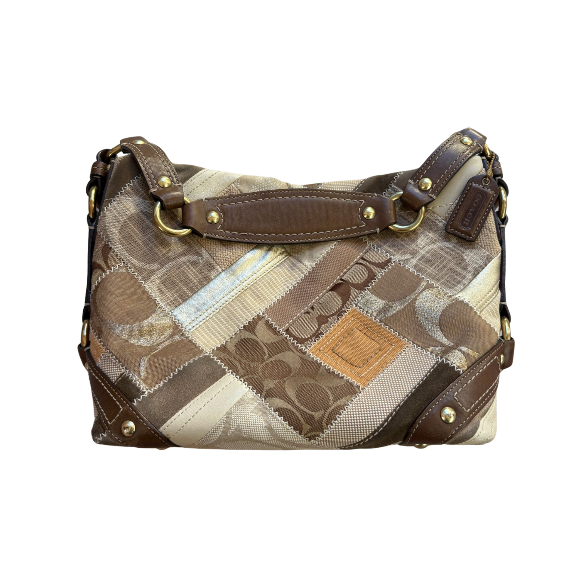 COACH 2008 CARLY PATCHWORK HOBO BAG