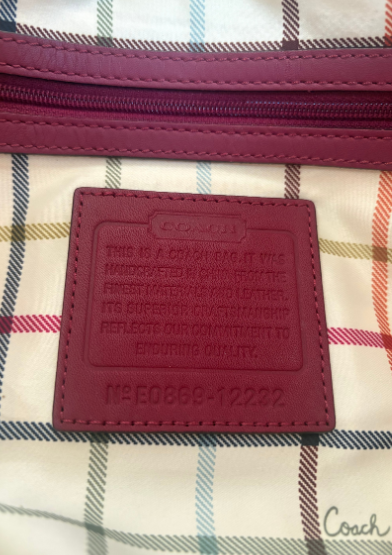 COACH 2008 ERGO PLEATED SIGNATURE KISS-LOCK BAG