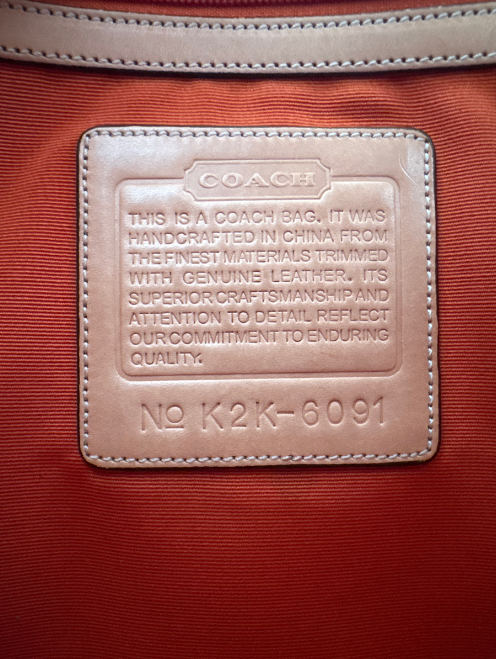 COACH 2002 SIGNATURE CLIP HOBO BAG