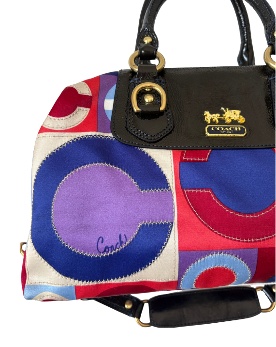 COACH 2008 SIGNATURE GRAPHIC OP ART BAG