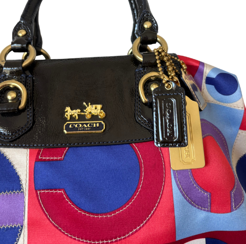 COACH 2008 SIGNATURE GRAPHIC OP ART BAG