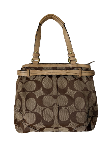 COACH 2008 SIGNATURE SNAKESKIN TOTE BAG