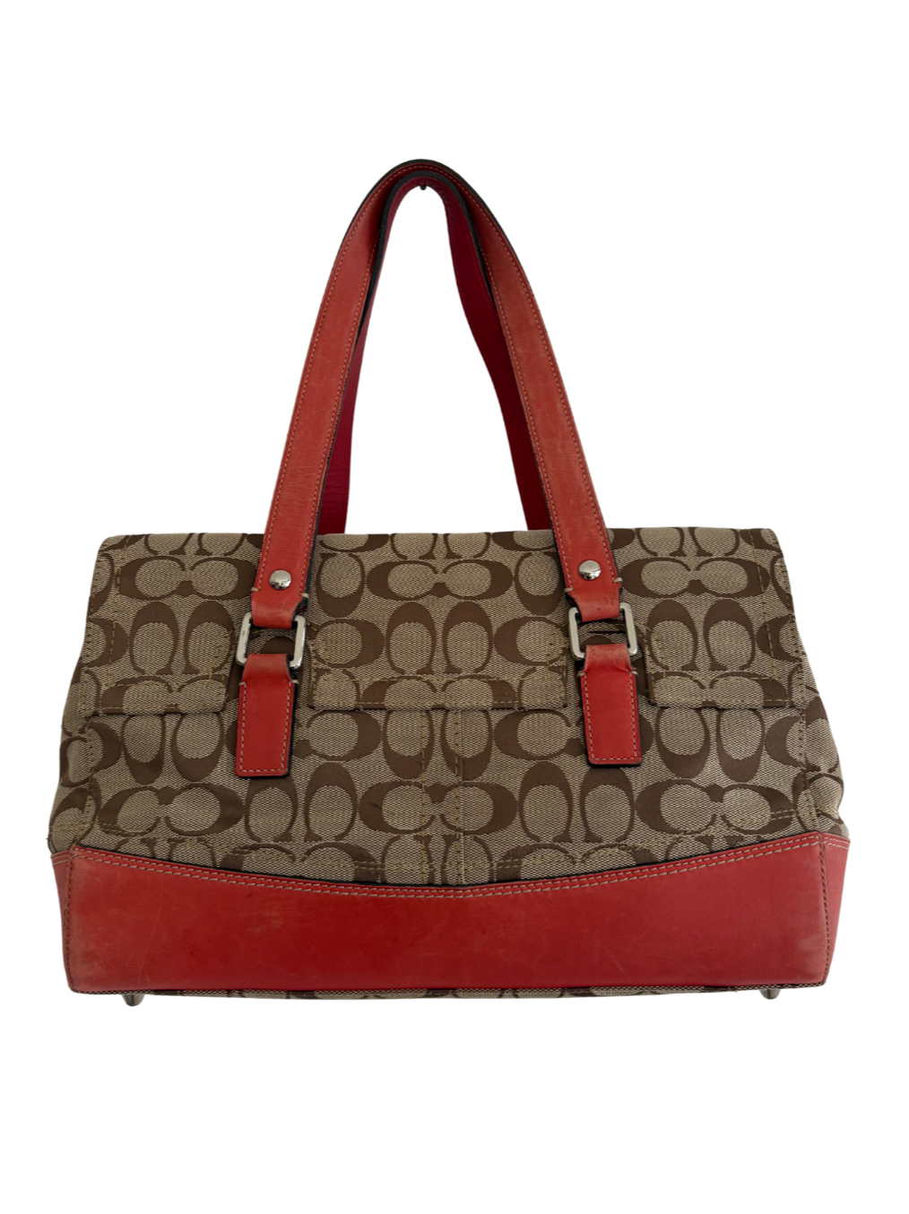 COACH 2008 SIGNATURE SUFFLETTE HANDBAG