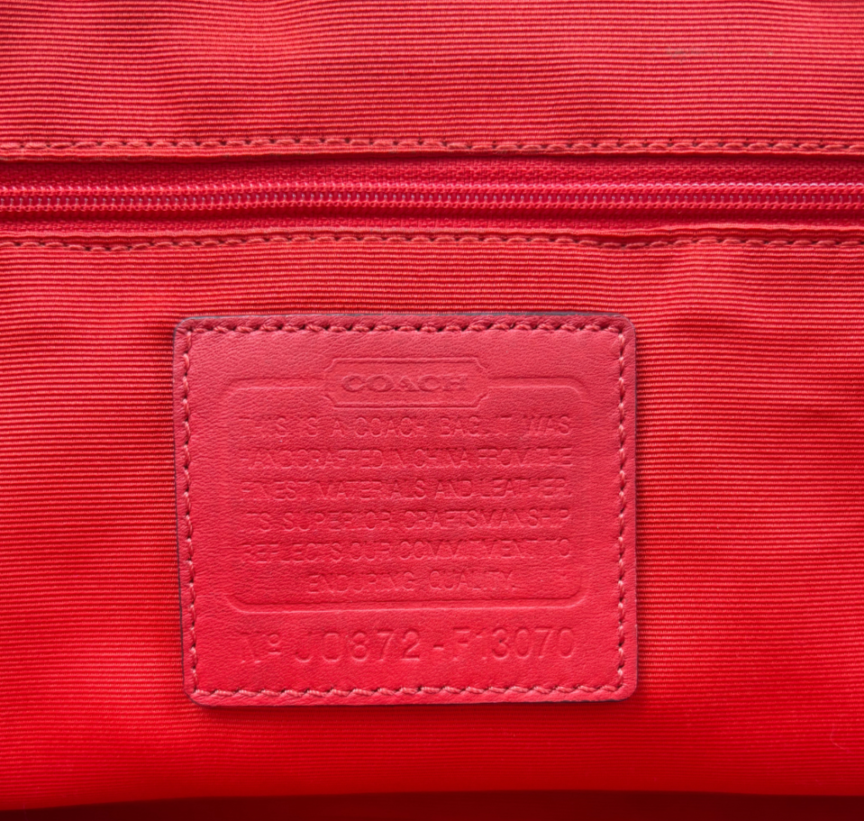 COACH 2008 SIGNATURE SUFFLETTE HANDBAG