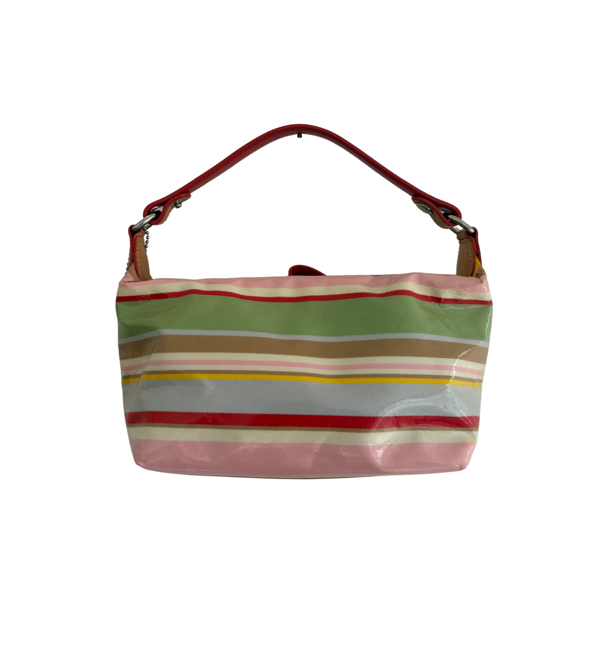 COACH WATERCOLOUR STRIPE MINI HOBO BAGUETTE